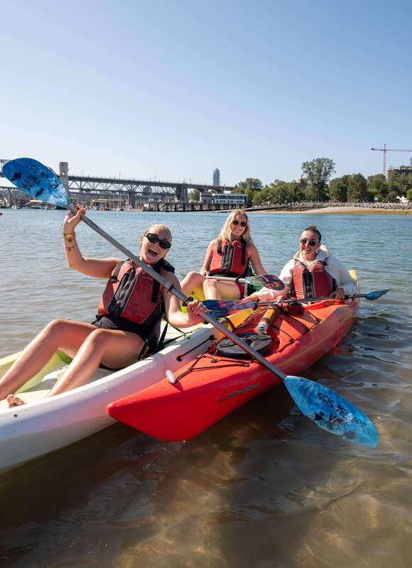 3 Hour Kayak in Vancouver with Coffee on the Beach - Launching from Granville Island