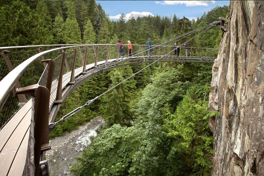 From Vancouver: Capilano Suspension Bridge & Grouse Mountain - Capilano Suspension Bridge and the rainforest setting