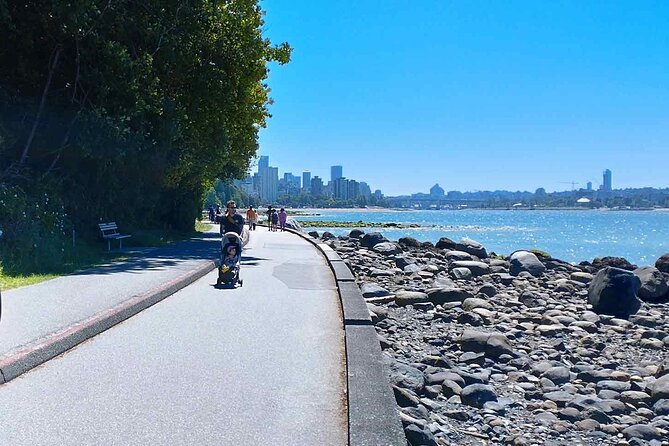 Stanley Park Bike Adventure with Lux Car Pick Up Affordable Easy - Coal Harbour, the Pavilion, and the Rose Garden