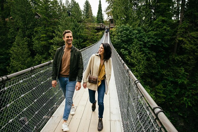 Vancouver and Capilano Suspension Bridge, a Soft Adventure Tour - Granville Island brings food and local color