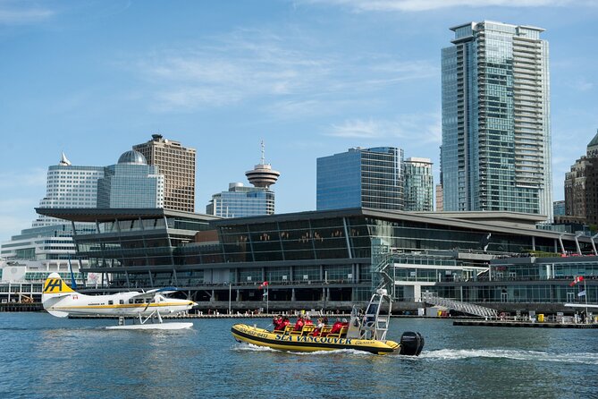 Vancouver City and Waterfall Waterfront Sightseeing Boat Tour - Getting dressed for a wet, cool ride