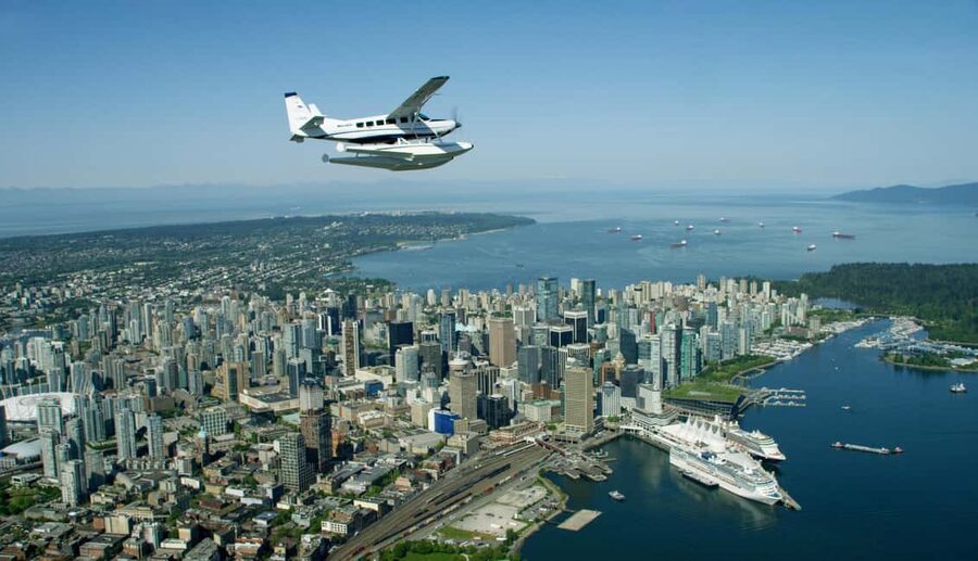Vancouver: City Skyline Scenic Seaplane Flight - Stanley Park from above