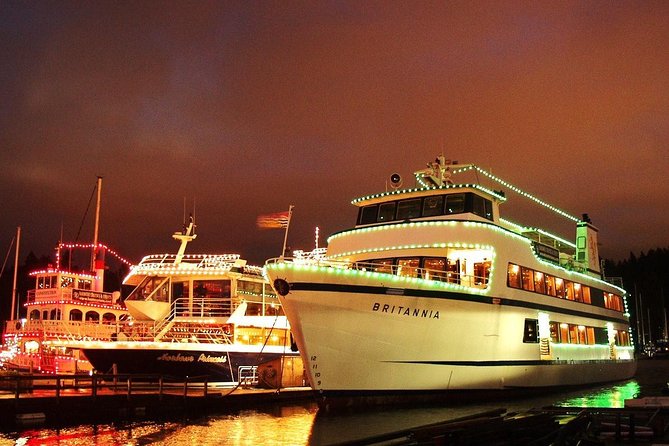Vancouver Holiday Festive Dinner Cruises - False Creek and the first nighttime views