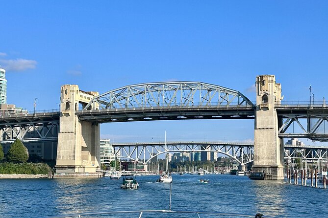 Vancouver Sightseeing Boat Cruise with Live Tour Guide - Passing beneath Burrard Street Bridge